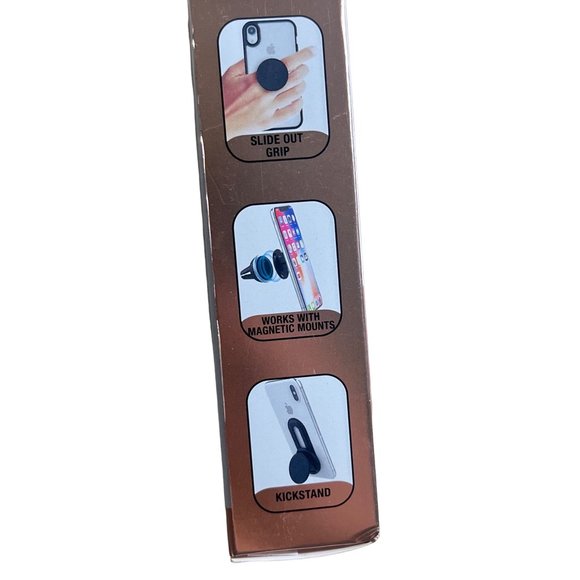 Premier Stick on Slide Grip & Kickstand for Phones - Black - Picture 4 of 5